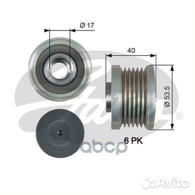 OAP7179 шкив генератора Nissan Qashqai 2.0 07