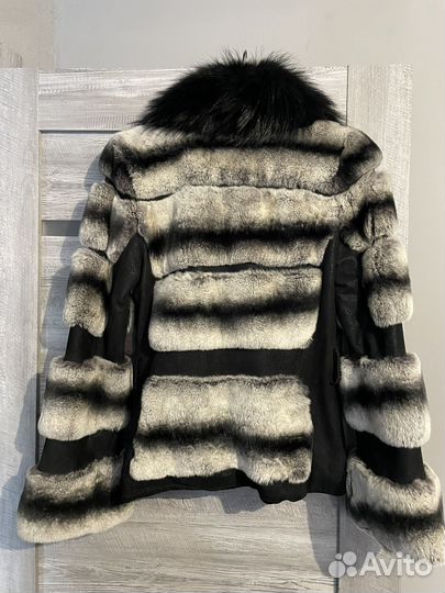 Шуба из кролика под шиншиллу