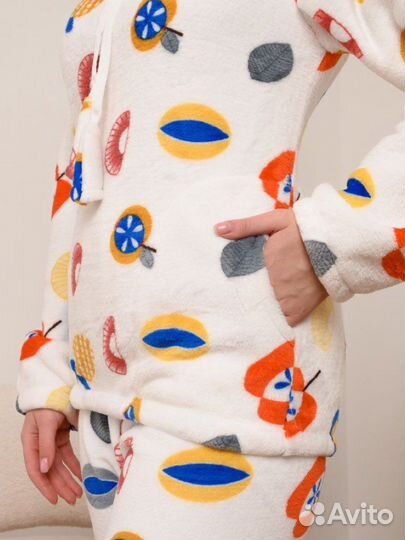 Новая Пижама женская, домашний костюм теплый