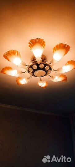 Люстра потолочная подвесная бу
