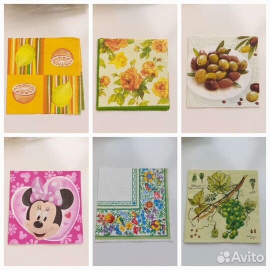 Салфетки бумажные для декупажа (трёхслойные)