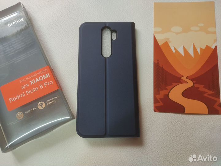 Чехол книжка Xiaomi Redmi Not 8 Pro, новый