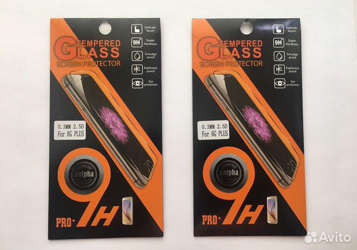 Защитное стекло на iPhone 6+/6S+