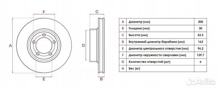 Тормозные диски hyundai grand starex,hyundai H1 (3