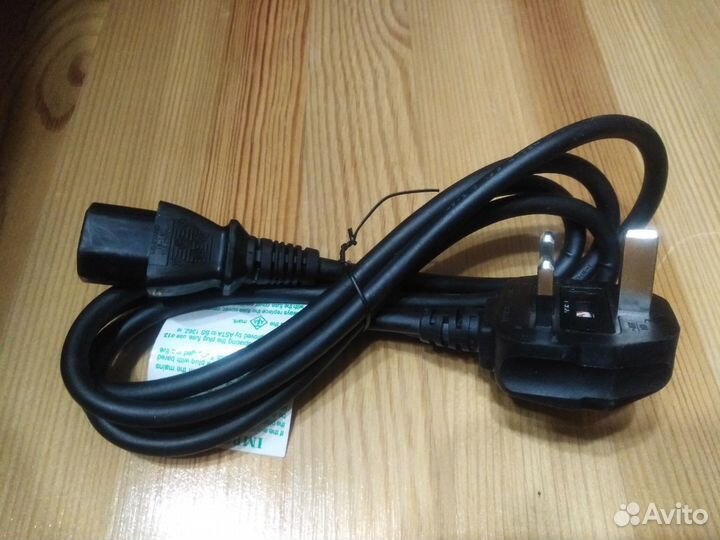 Кабель сетевой 220V 3 контакта UK