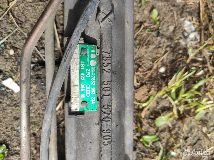 Рулевая рейка на audi a6c5 трубки 1,9д