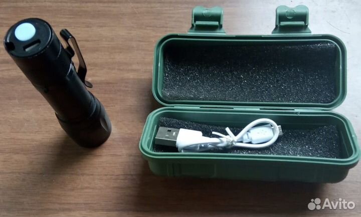 Портативный светодиодный фонарик с USB-зарядкой