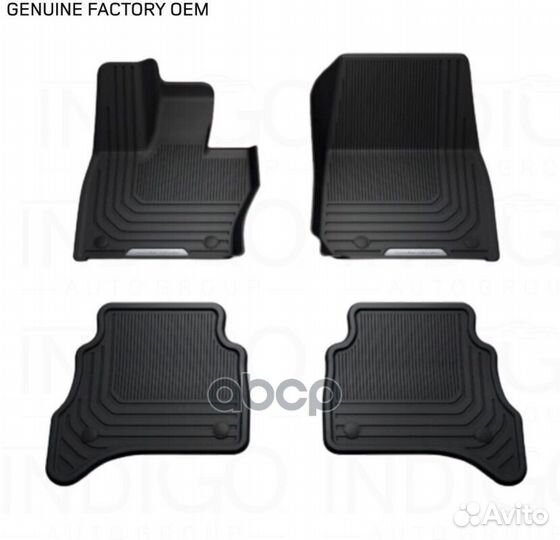 Mats - floor - rubber - SET vplks0629 land rover