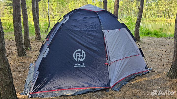 Палатка кемпинговая FHM Alioth 4 black-out