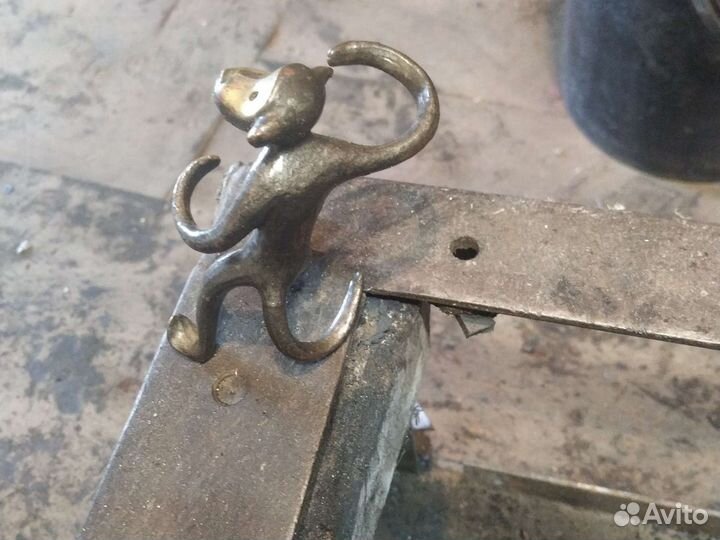 Подставка для специй обезьяна латунь СССР