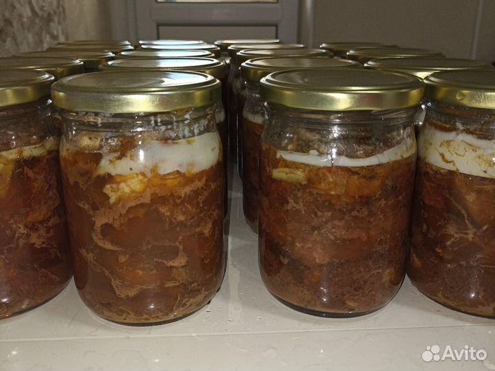 Тушенка говядина домашняя. Халяль