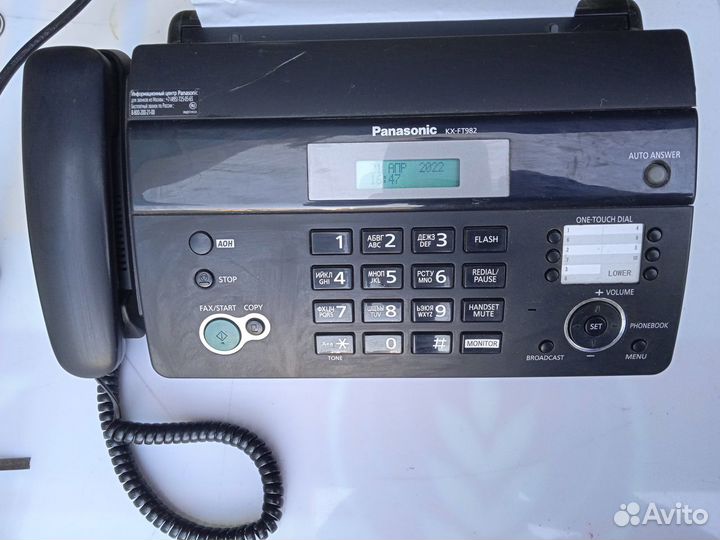Факсы panasonic kx-ft 982ru