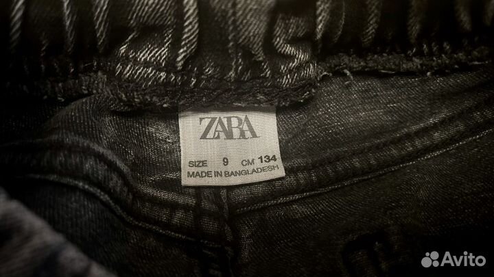 Черные джинсы Zara, рост 134