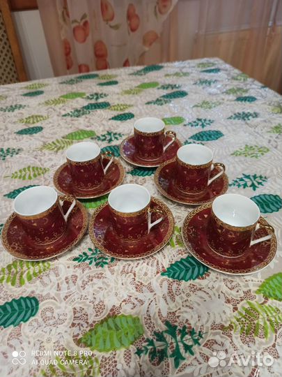 Кофейный сервиз yamasen gold collection