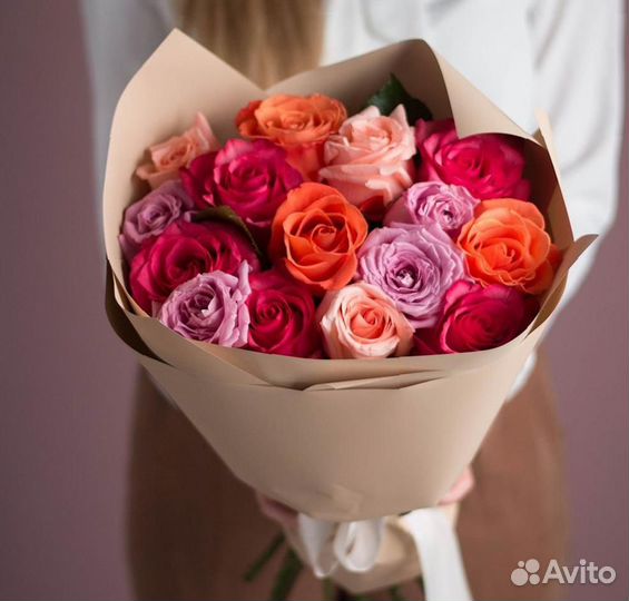 Букет 15 роз Цветы