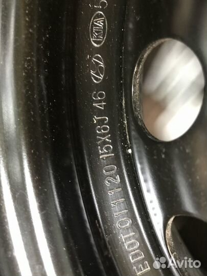 Оригинальные штампованные диски Rio, Solaris R15