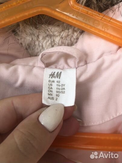 Куртка hm демисезонная на девочку 86 92