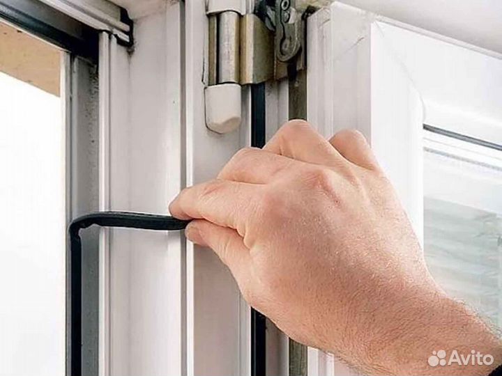 Ремонт окон, уплотнитель дверной RAL2760