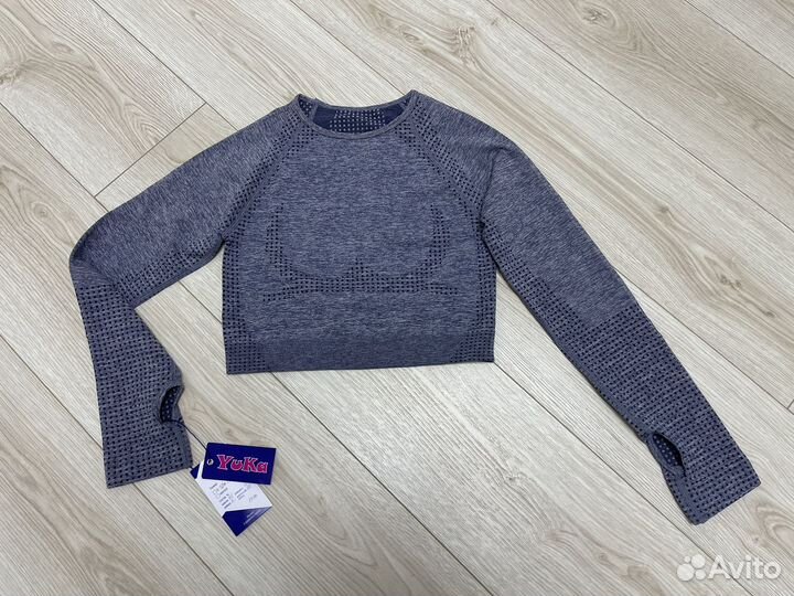 Футболка топ спортивный рашгард леггинсы S-М