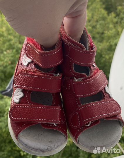 Босоножки сандалии для девочки 20 размер