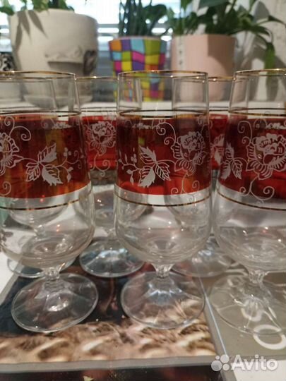 Фужеры богемия чехословакия