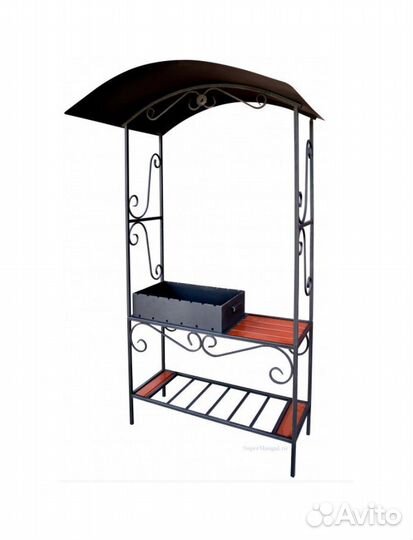 Мангал loft с крышей