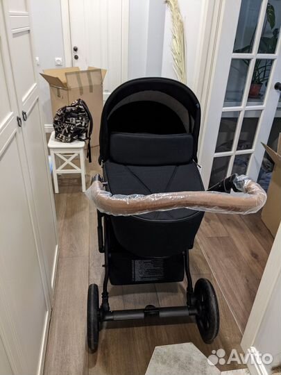 Коляска 2 в 1 Roan Bass Next, Black (Черный)