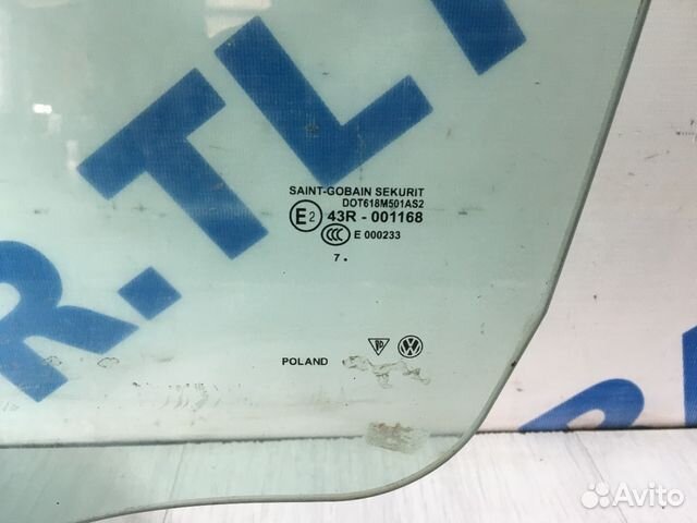 Стекло передней двери лев. volkswagen touareg I ре