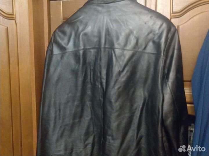 Кожаная куртка мужская 58-60