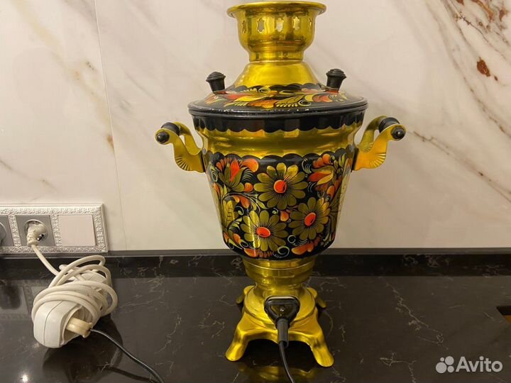 Самовар электрический расписной хохлома 3л