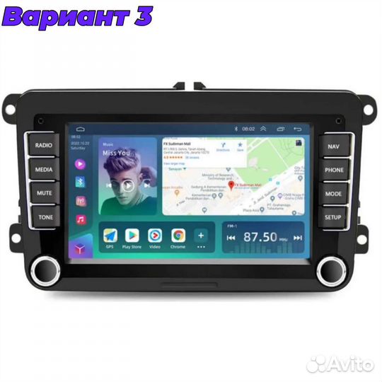 Магнитола Android Volkswagen, Skoda