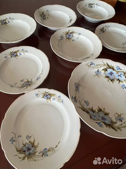 Посуда СССР, тарелки и блюдо