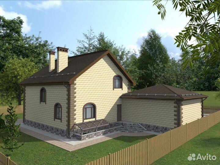 Домокомплект 314,4 кв.м из теплоэффективных блоков