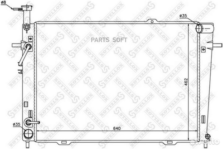 Радиатор Hyundai Tucson, Kia Sportage 2.0 2.7 04