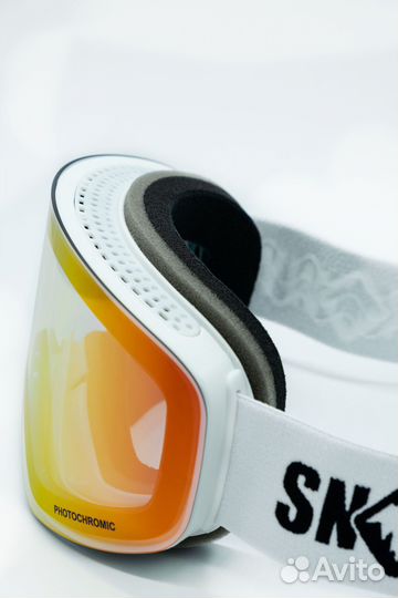 Маска фотохромная snowy aura white S1-S3