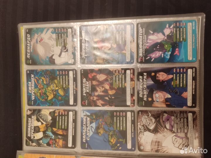 Альбом с карточками черепашки ниндзя