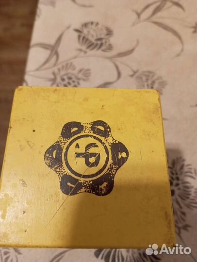 Банка из под чая СССР дерево Уфа