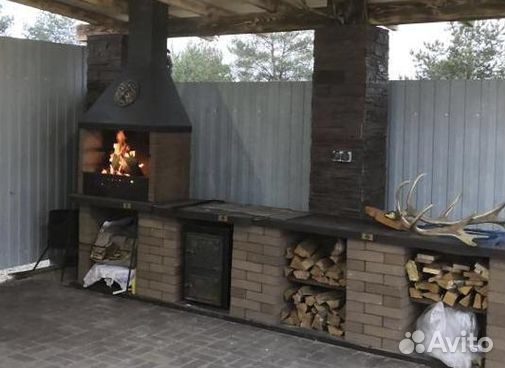 Модульная печь барбекю