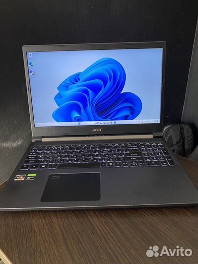 Игровой ноутбук Acer Ryzen 5/GTX1650/16gb/256ssd