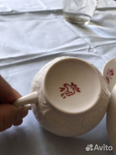 Чашка с блюдцем вербилки. Изготовлены СССР