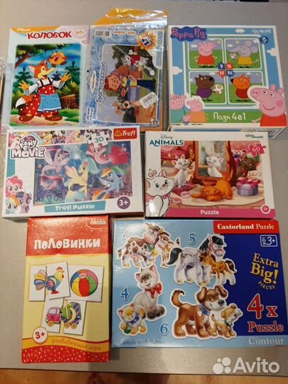 Пазлы пакетом + 3в1Холодное сердце