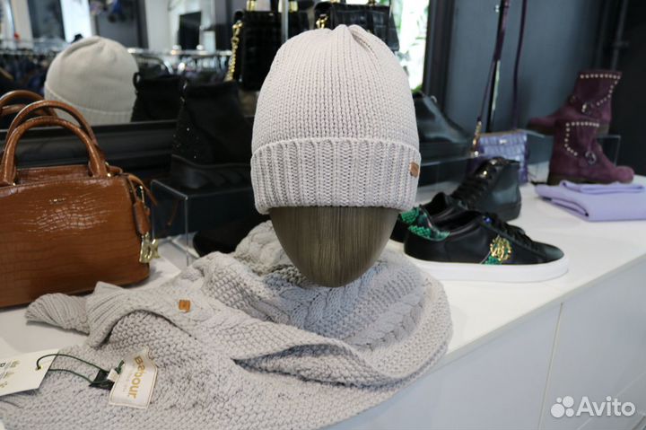 Шапка и шарф Barbour Англия оригинал