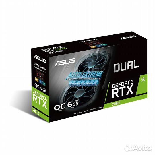 Видеокарта asus dual-RTX2060-O6G-EVO