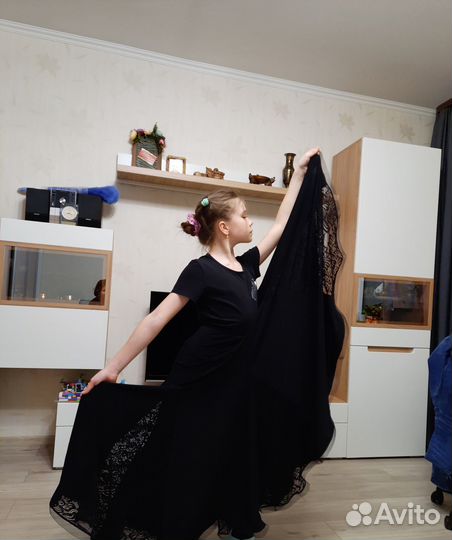 Костюм для танца Кармен для девочки. 10-11 лет