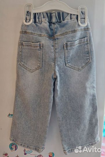 Джинсы и футболка на девочку 92 размер