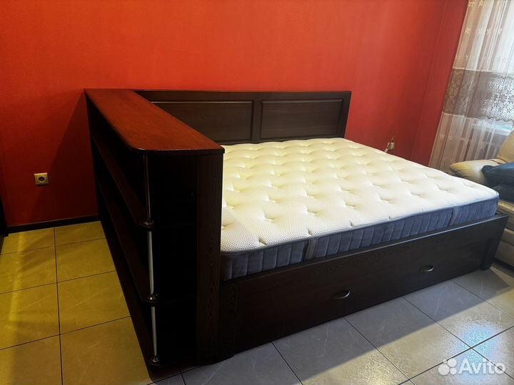 Кровать деревянная (лиственница) 160200