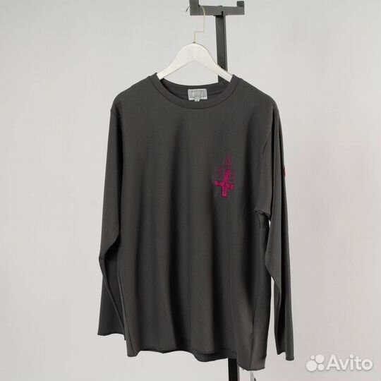 Лонгслив cavempt серый oversize SS24