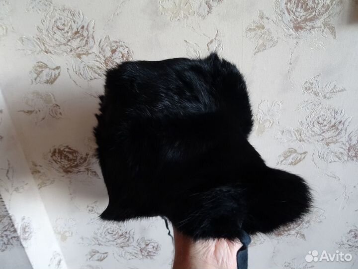 Шапка ушанка из кролика