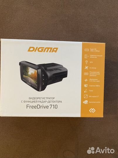 Видеорегистратор Digma Freedrive 710 GPS новый