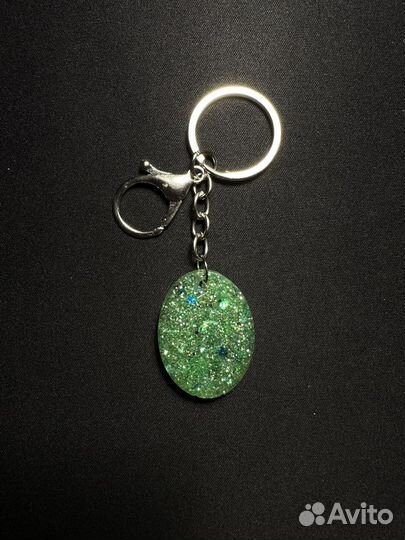 Брелок для ключей из эпоксидной смолы, хендмейд